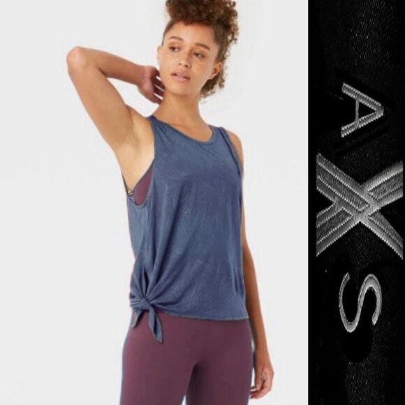🍍3/$15🍍 AXS Tie Front Active Tank - Picture 1 of 5